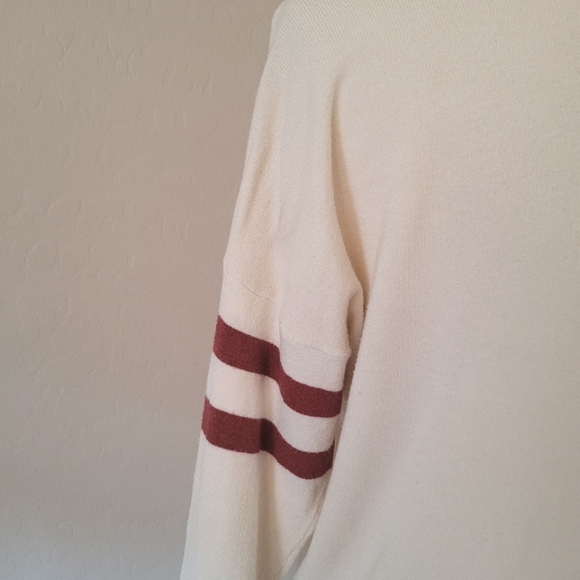 Guess Jeans Vintage 90's Cream Varsity Sweater - Picture 6 of 7